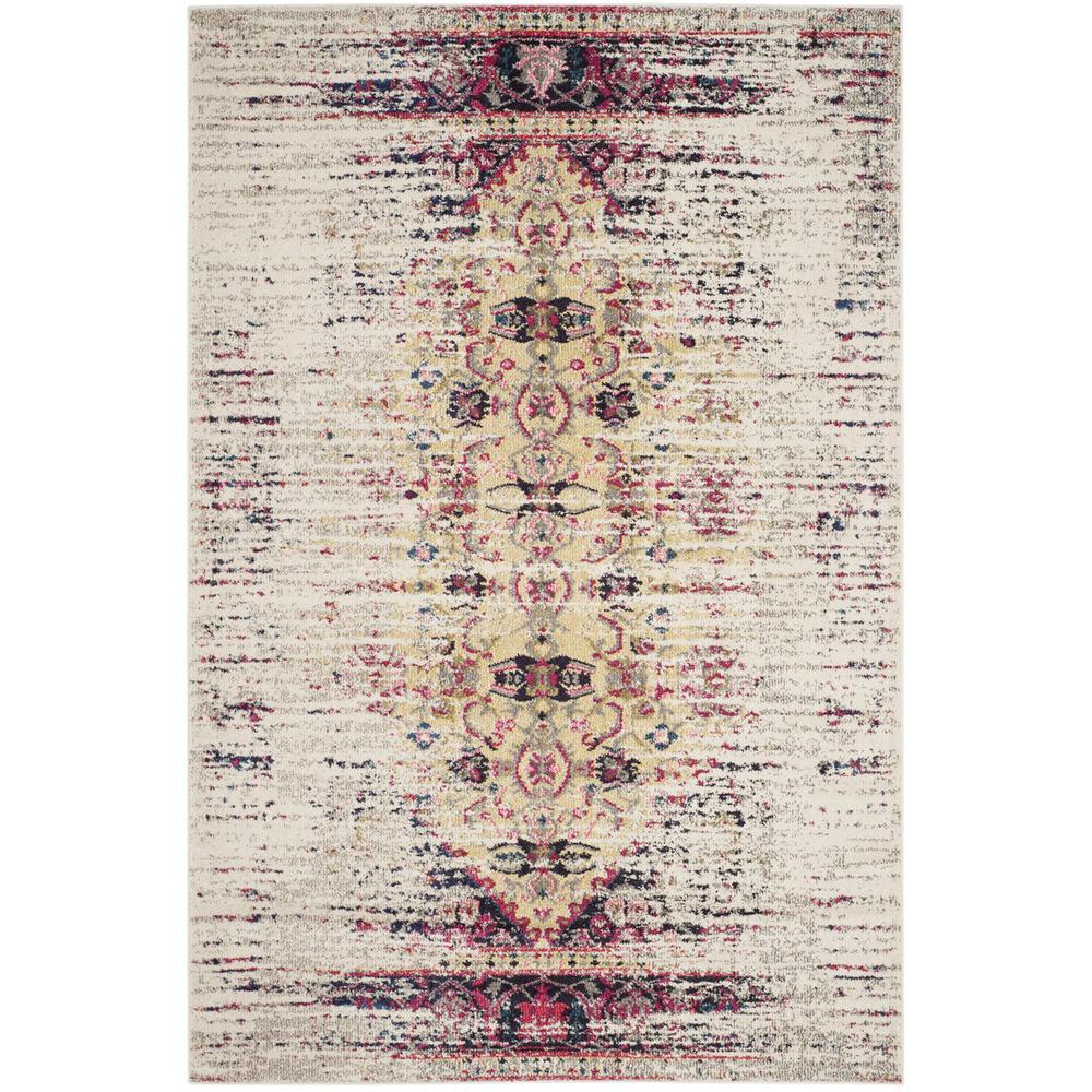MONACO, IVORY / PINK, 5'-1" X 7'-7", Area Rug, MNC209R-5. Picture 1