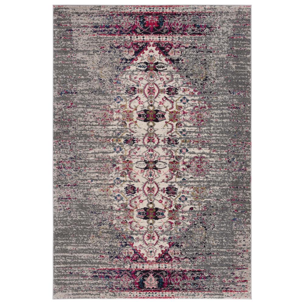 MONACO, GREY / IVORY, 5'-1" X 7'-7", Area Rug, MNC209T-5. Picture 1