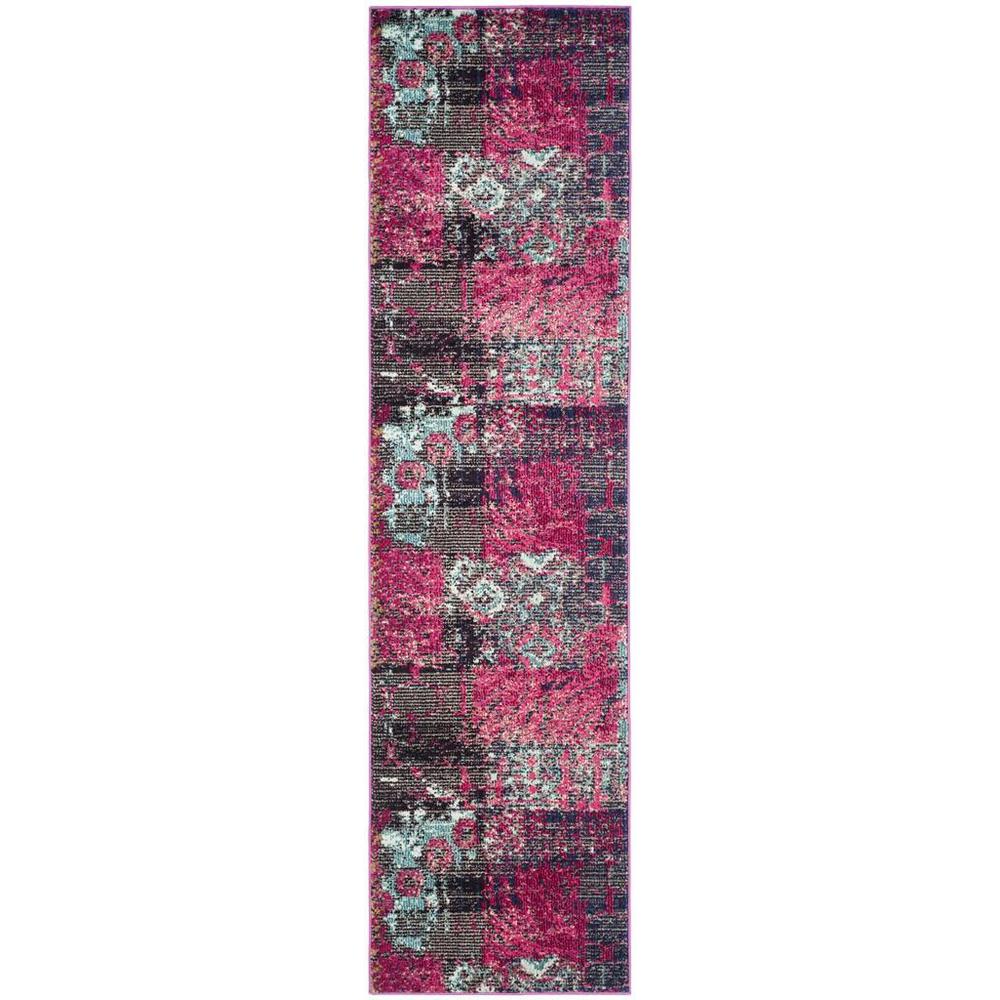 MONACO, PINK / MULTI, 2'-2" X 8', Area Rug, MNC210D-28. Picture 1