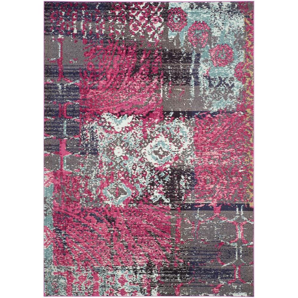 MONACO, PINK / MULTI, 6'-7" X 9'-2", Area Rug, MNC210D-6. Picture 1