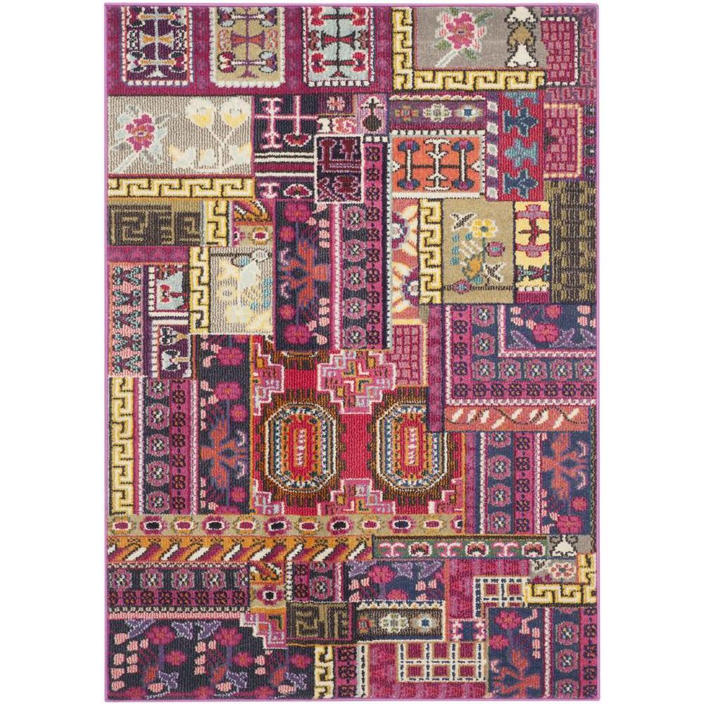 MONACO, PINK / MULTI, 4' X 5'-7", Area Rug, MNC212D-4. Picture 1