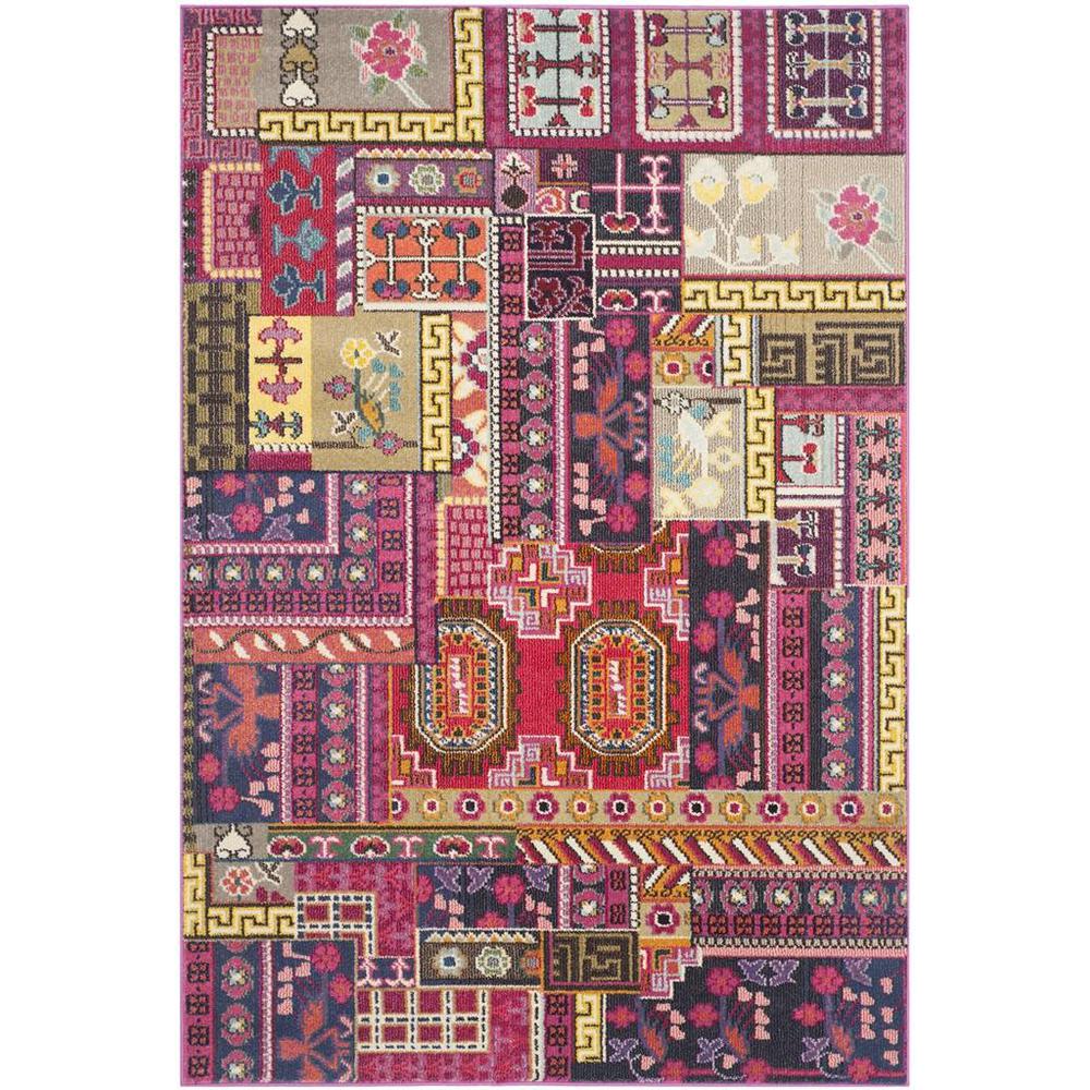 MONACO, PINK / MULTI, 5'-1" X 7'-7", Area Rug, MNC212D-5. Picture 1