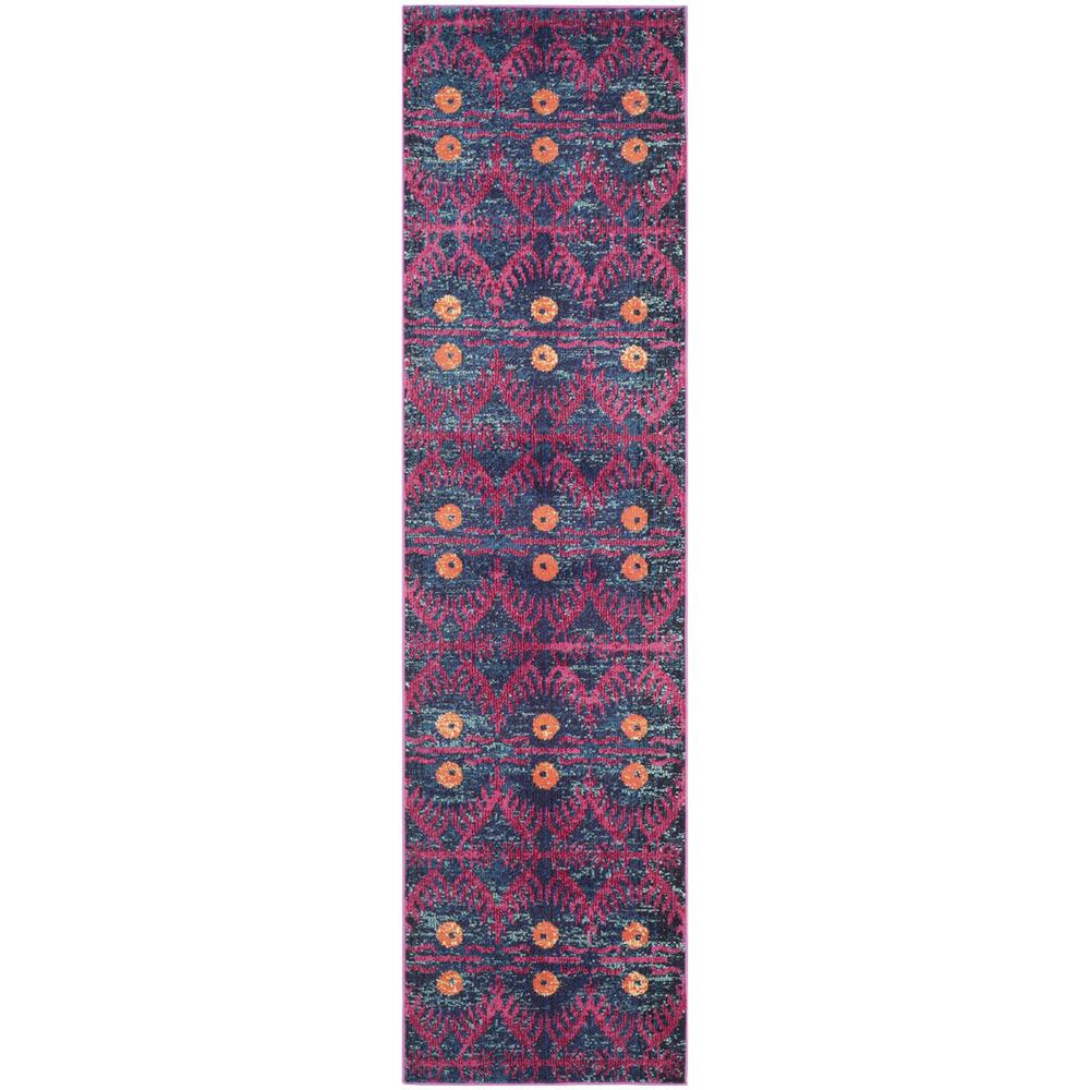 MONACO, PINK / MULTI, 2'-2" X 8', Area Rug, MNC213D-28. Picture 1