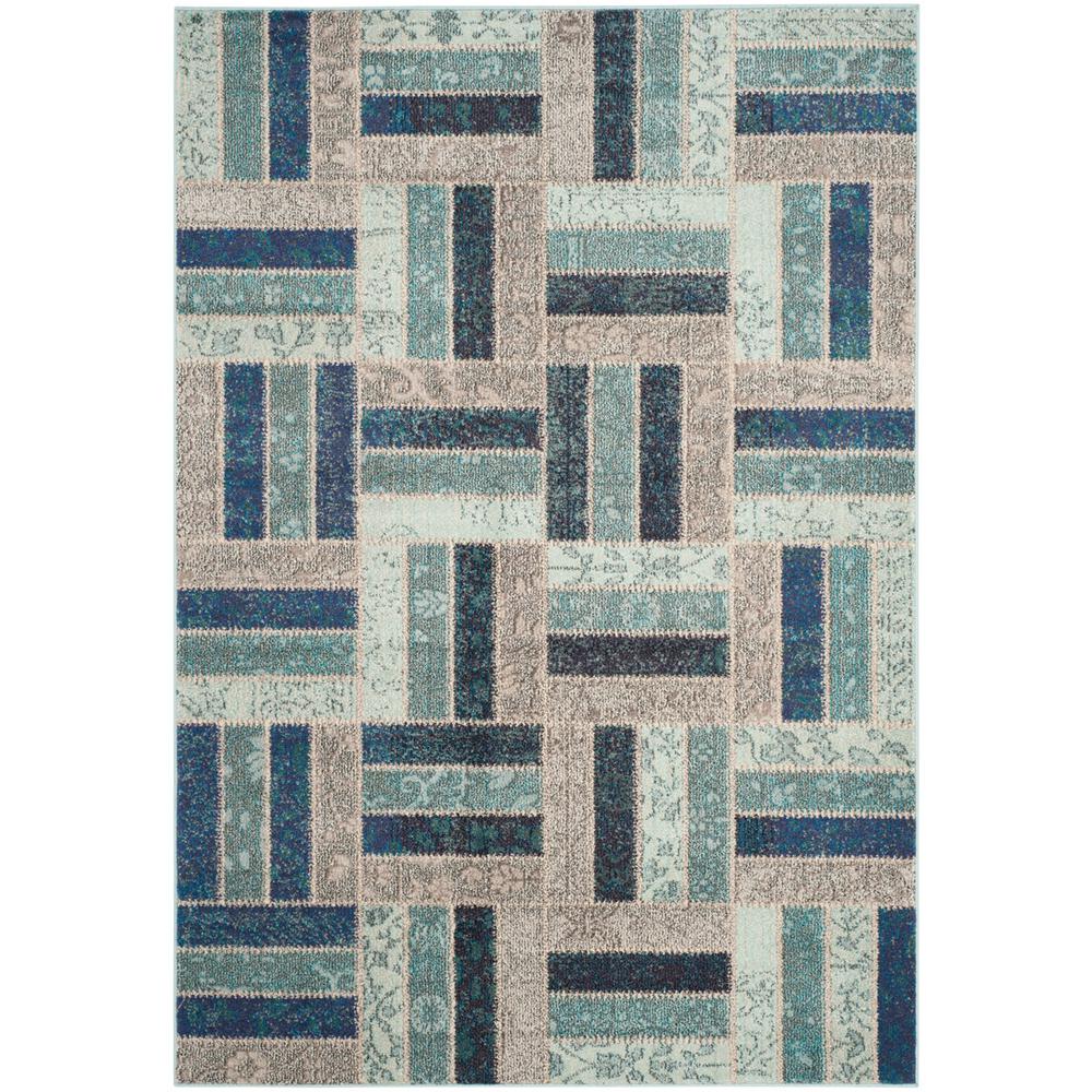 MONACO, GREY / BLUE, 4' X 5'-7", Area Rug. Picture 1