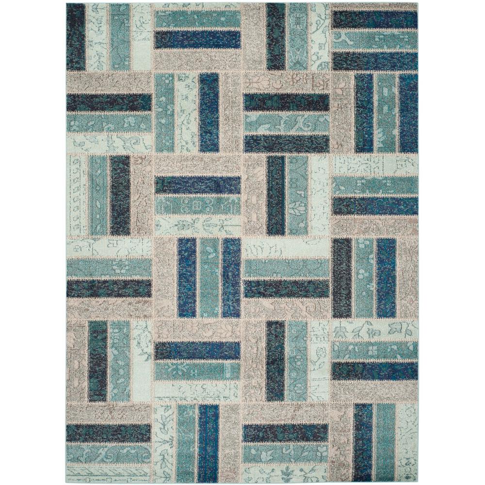 MONACO, GREY / BLUE, 8' X 11', Area Rug. Picture 1