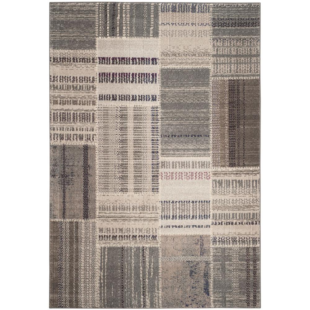 MONACO, GREY / MULTI, 4' X 5'-7", Area Rug, MNC215G-4. Picture 1