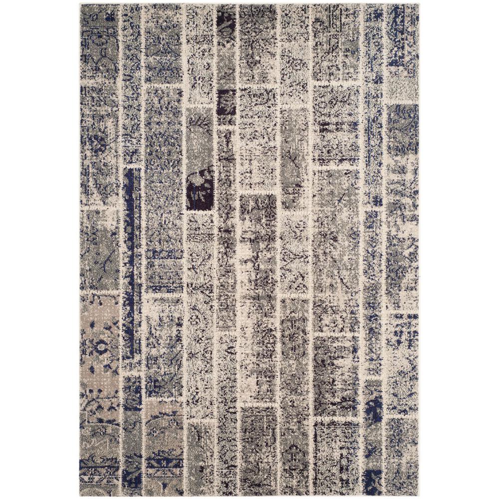 MONACO, GREY / MULTI, 4' X 5'-7", Area Rug, MNC216G-4. Picture 1