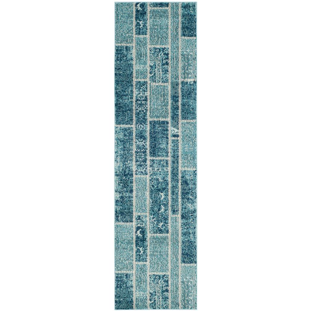 MONACO, BLUE / MULTI, 2'-2" X 8', Area Rug, MNC216J-28. Picture 1
