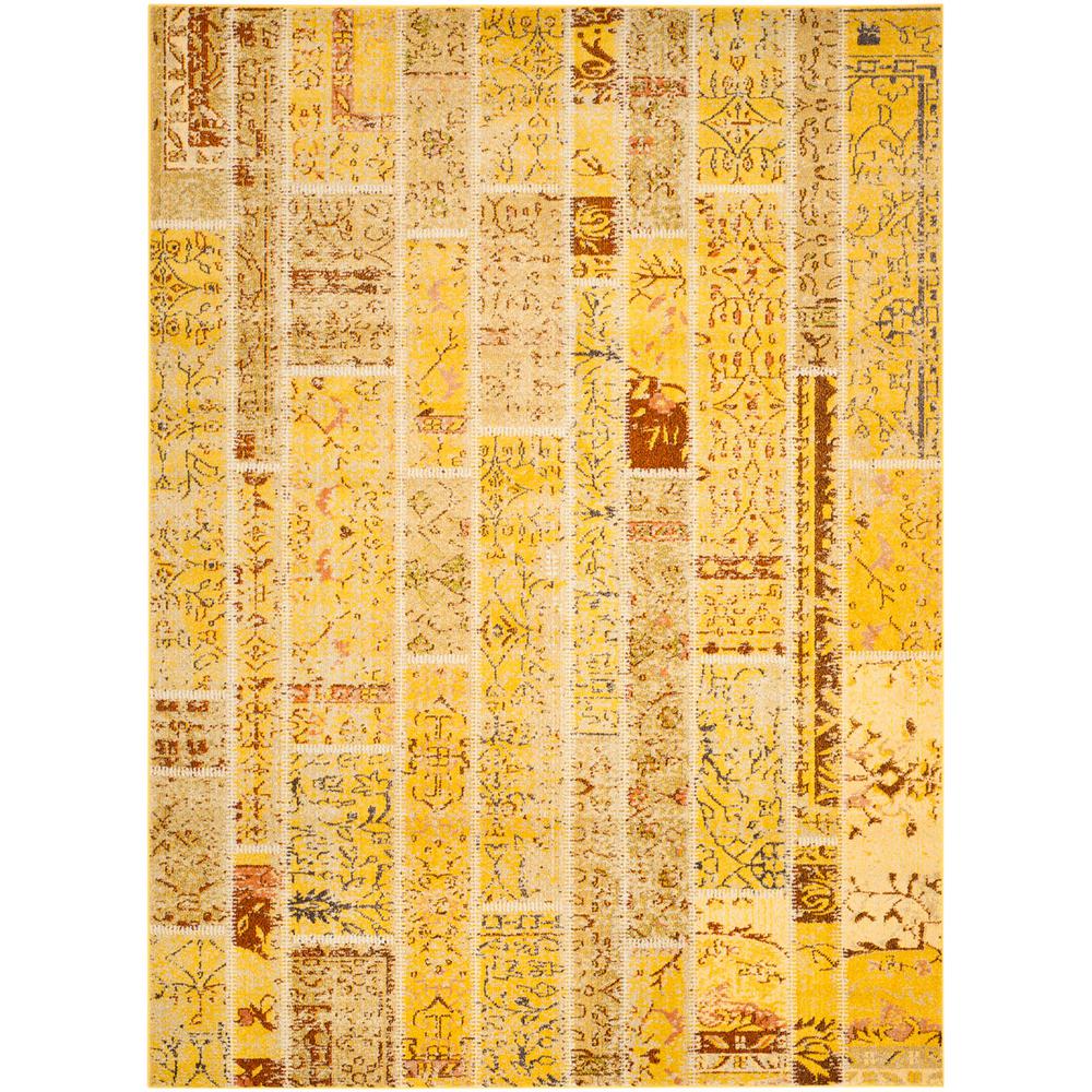 MONACO, YELLOW / MULTI, 8' X 11', Area Rug. Picture 1