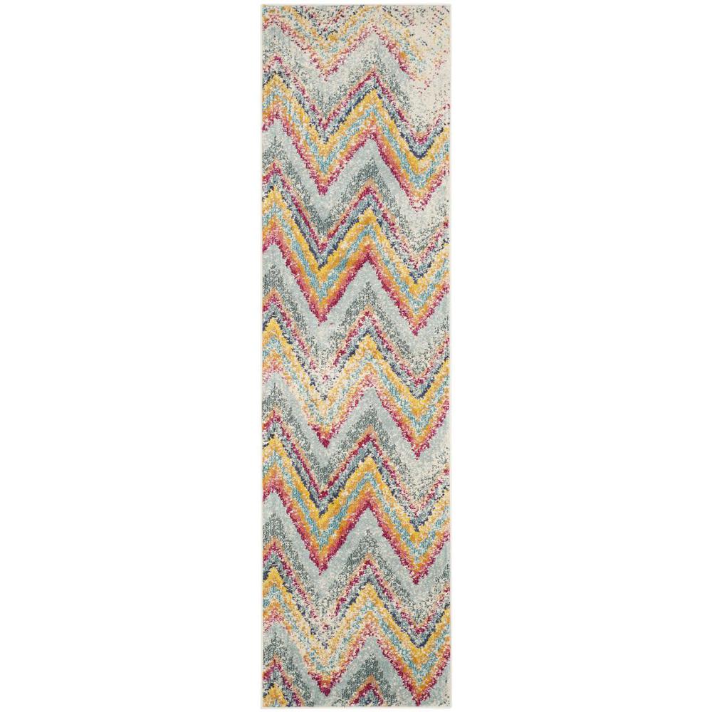 MONACO, MULTI, 2'-2" X 8', Area Rug, MNC220F-28. Picture 1