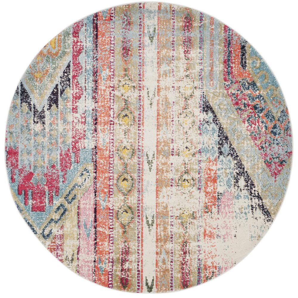 MONACO, MULTI, 6'-7" X 6'-7" Round, Area Rug. Picture 1