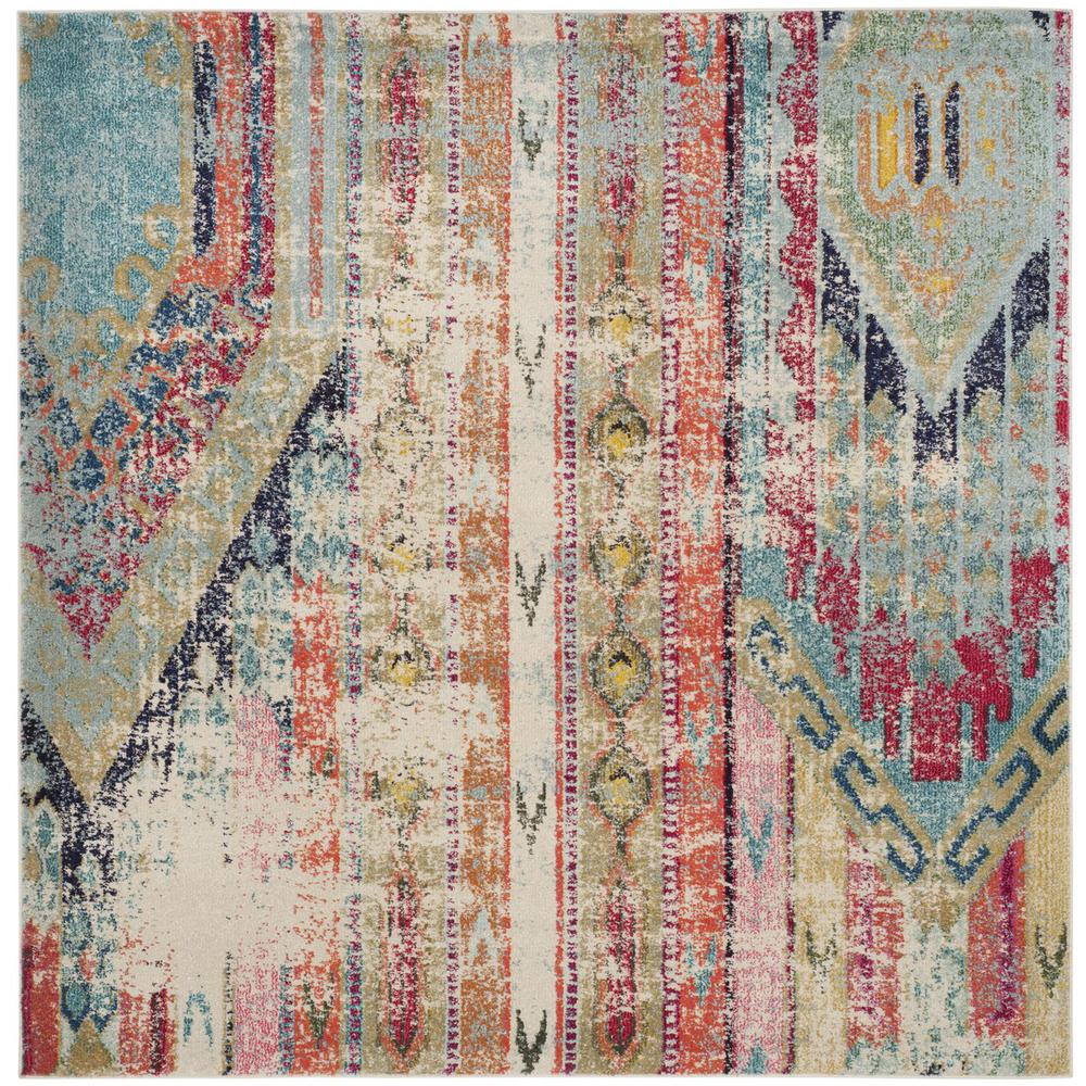 MONACO, MULTI, 6'-7" X 6'-7" Square, Area Rug. Picture 1