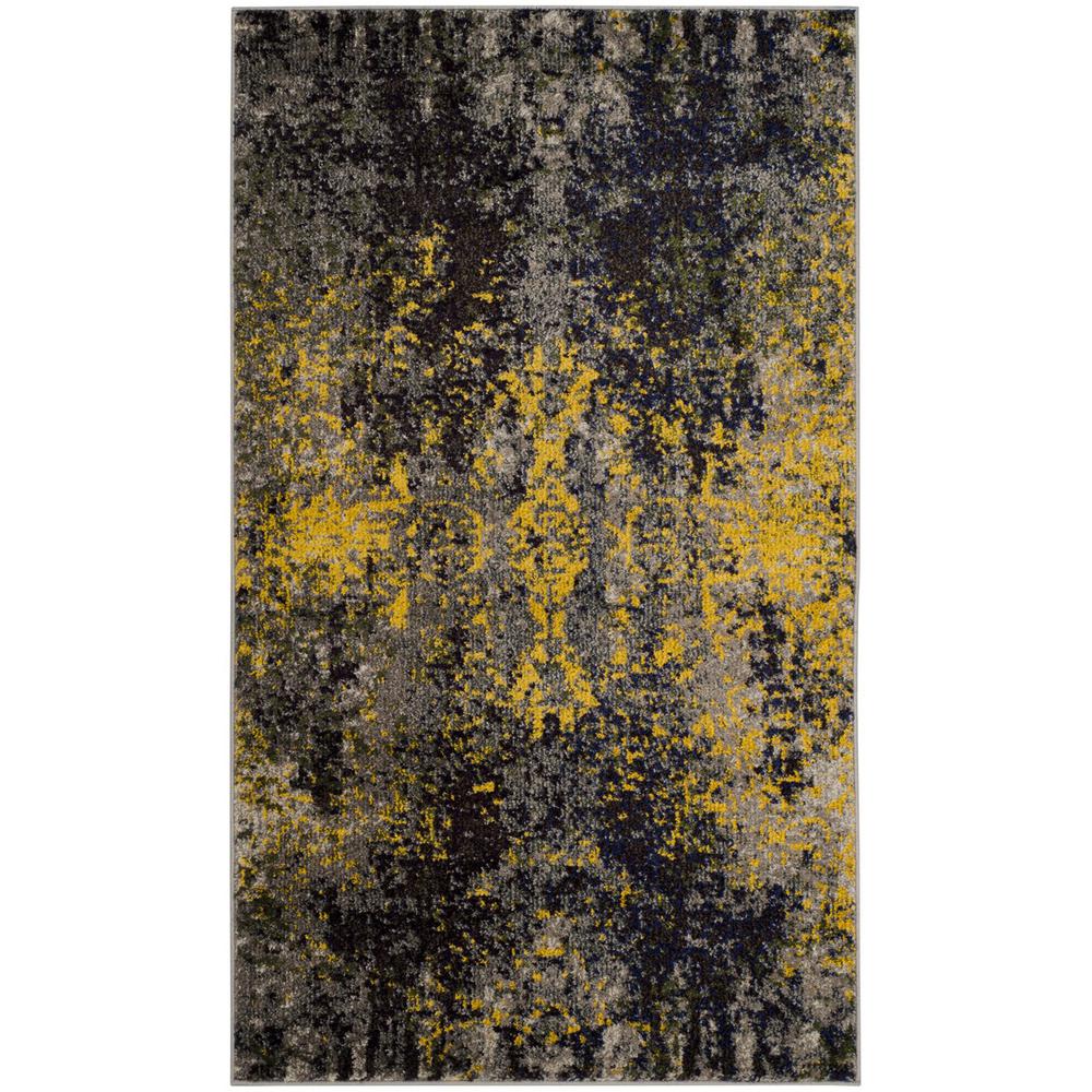MONACO, GREY / MULTI, 3' X 5', Area Rug, MNC223G-3. Picture 1