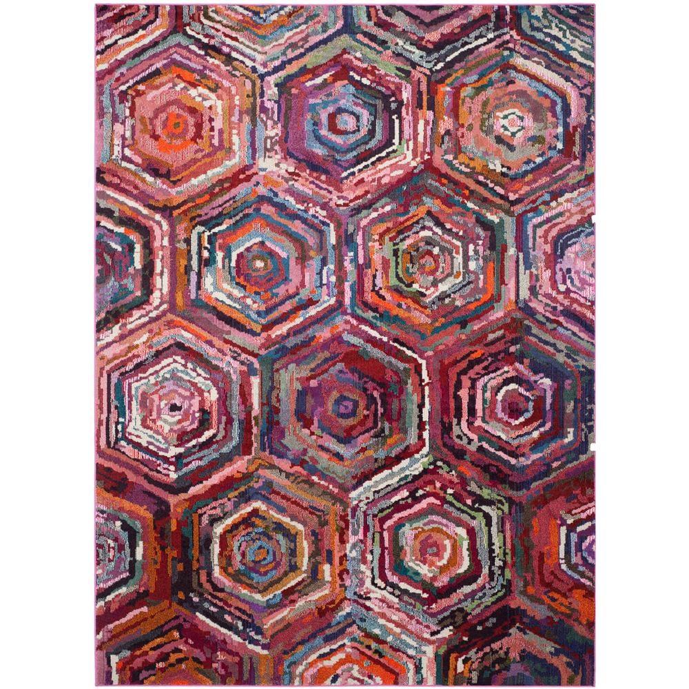 MONACO, PINK / MULTI, 8' X 11', Area Rug, MNC224D-8. Picture 1