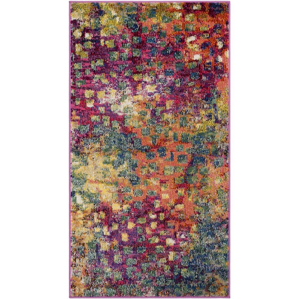 MONACO, PINK / MULTI, 2'-2" X 4', Area Rug, MNC225D-24. Picture 1