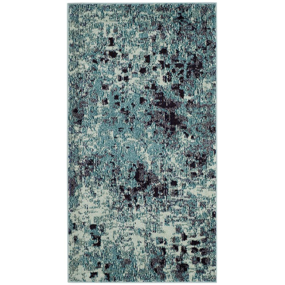 MONACO, LIGHT BLUE / MULTI, 2'-2" X 4', Area Rug. Picture 1