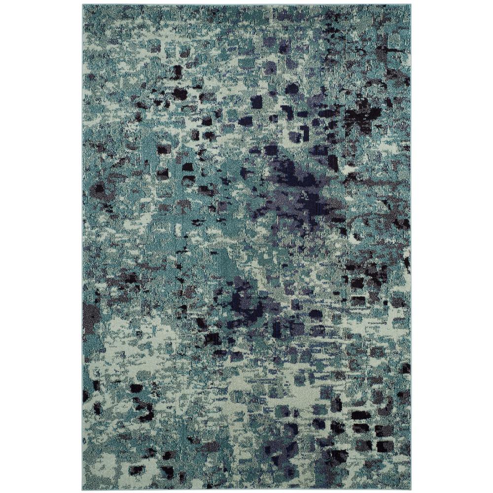 MONACO, LIGHT BLUE / MULTI, 4' X 5'-7", Area Rug. Picture 1