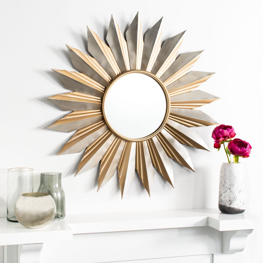 Bianca Sunburst Mirror, Gold. Picture 4