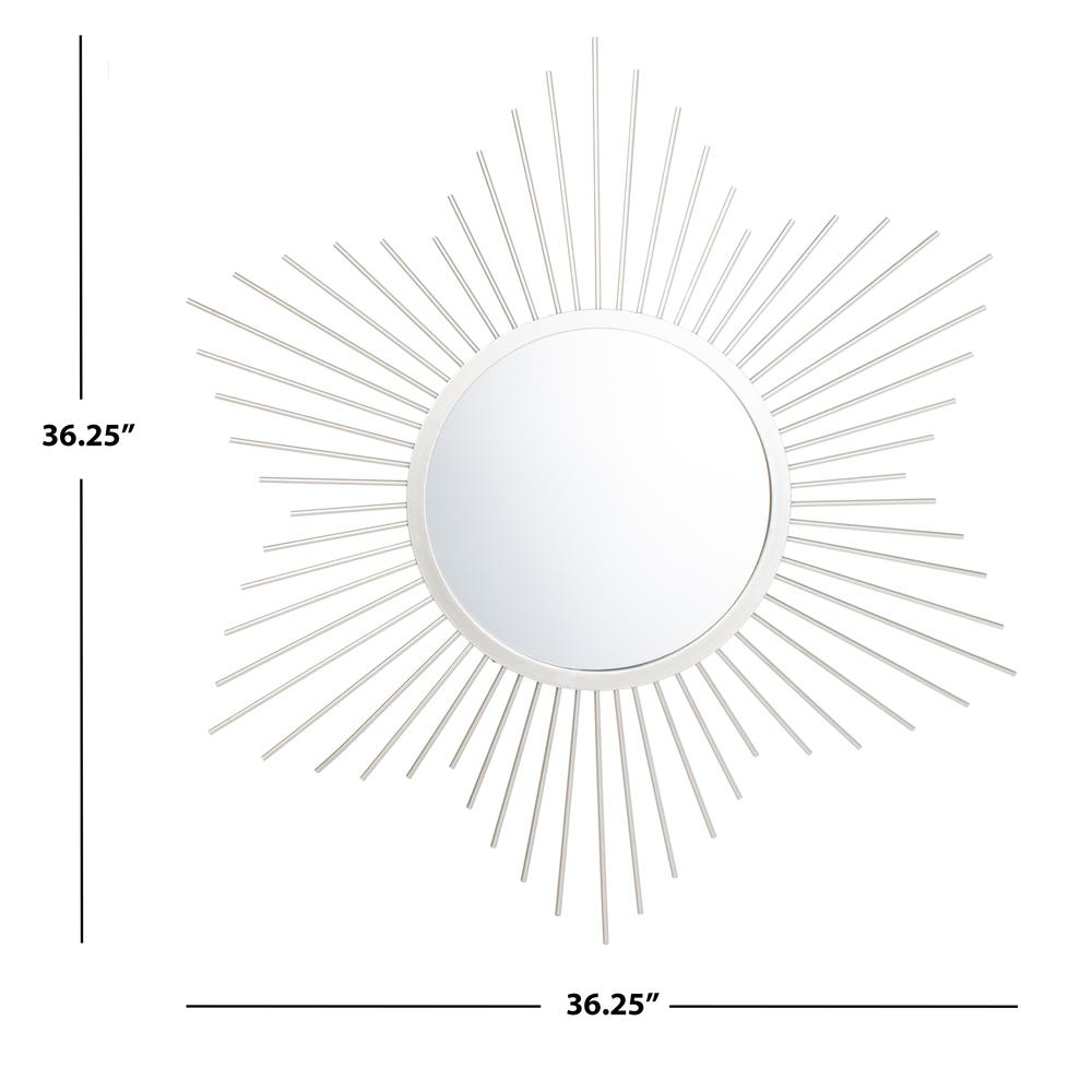 River Sunburst Mirror, Silver. Picture 3
