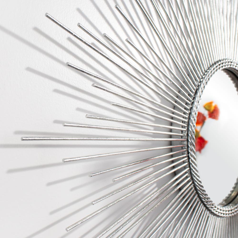 Emme Sunburst Mirror, Silver. Picture 2