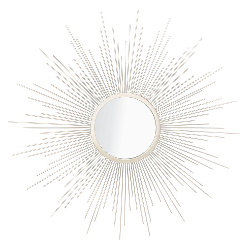 Alves Sunburst Mirror, Champagne. Picture 1