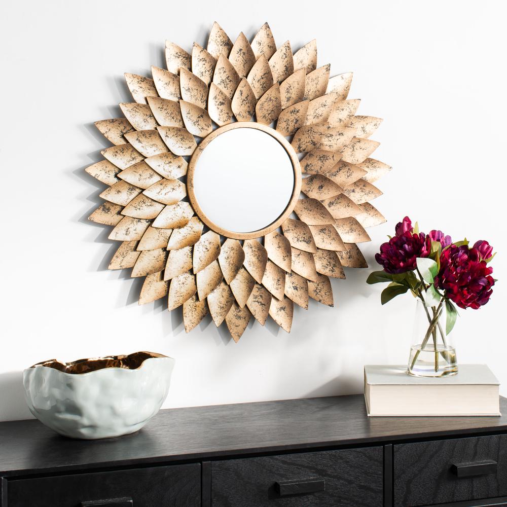 Lana Sunburst Mirror, Gold. Picture 4