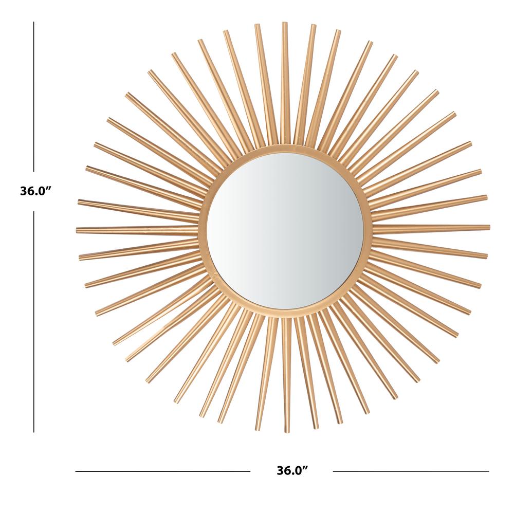 Zyla Sunburst Mirror, Gold. Picture 2