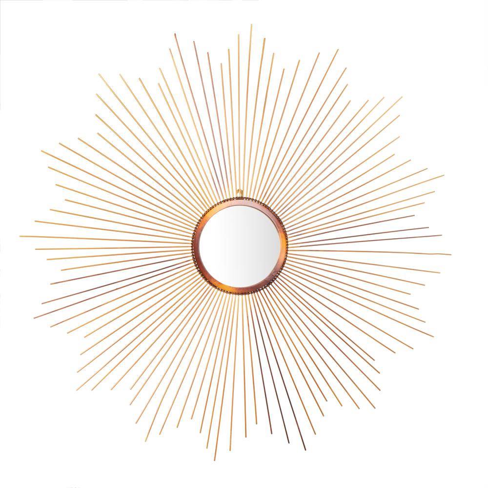Arlo Sunburst Mirror, Copper. Picture 1