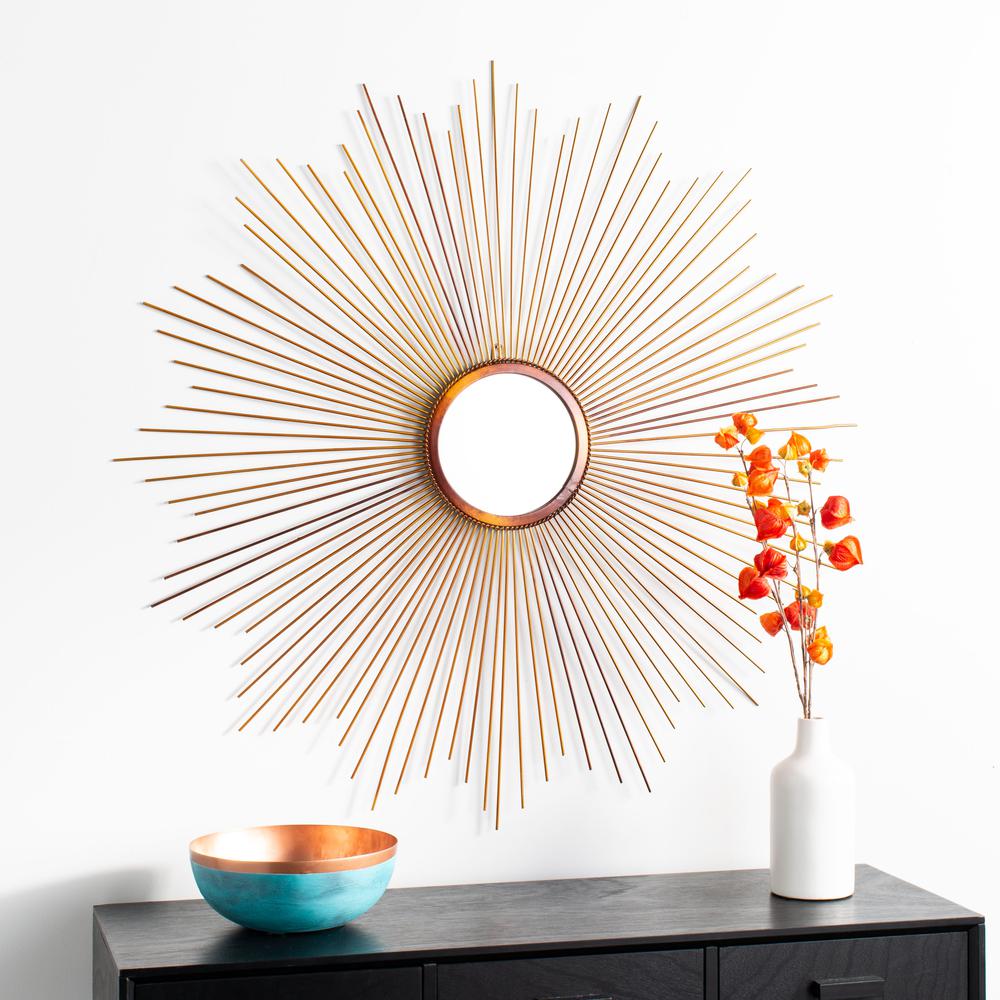 Arlo Sunburst Mirror, Copper. Picture 4