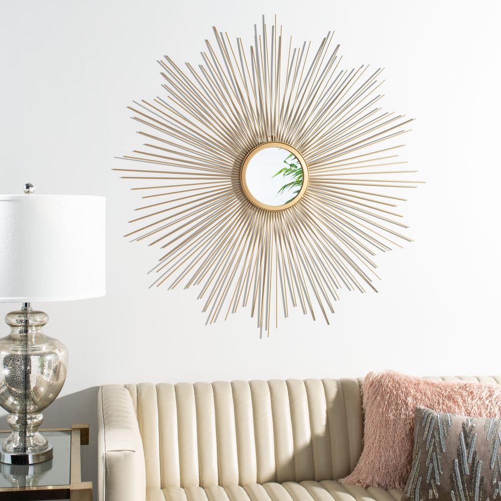 Arlo Sunburst Mirror, Gold. Picture 4