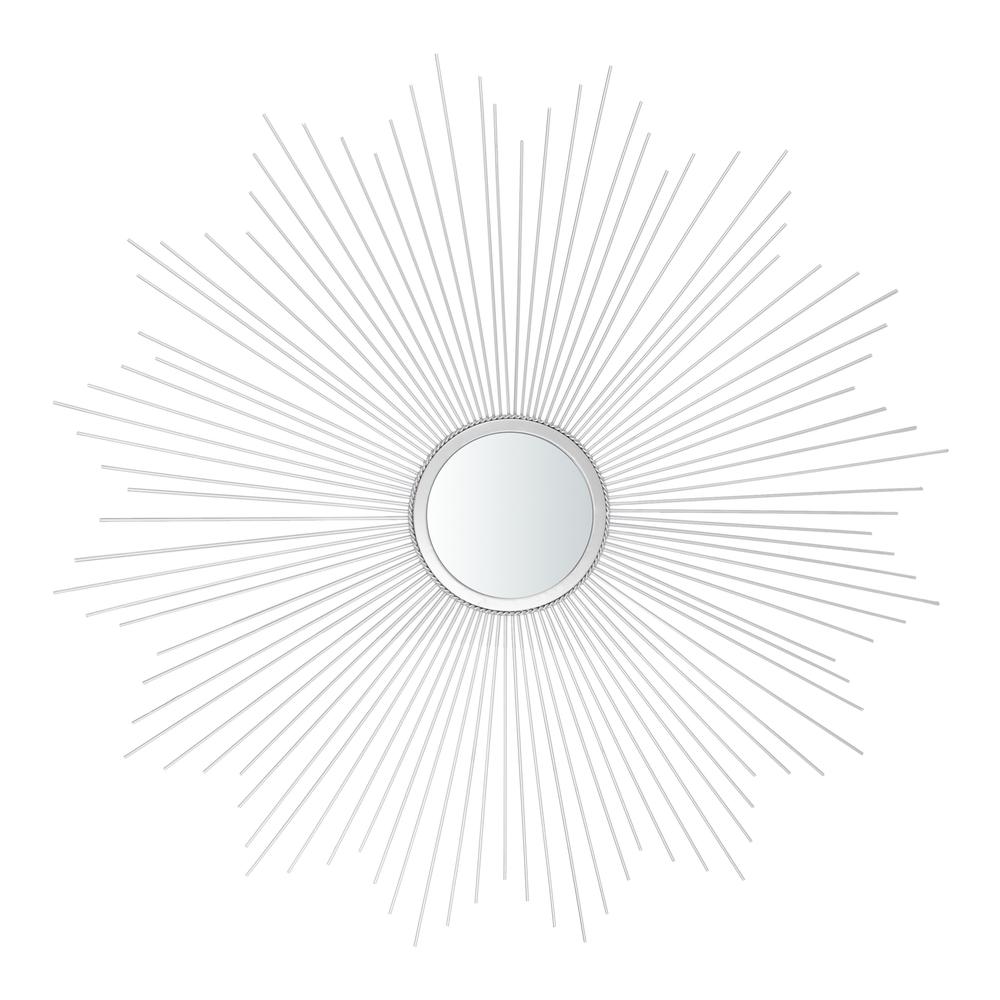 Arlo Sunburst Mirror, Silver. Picture 1