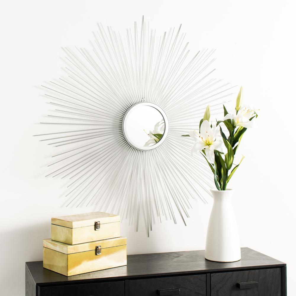 Arlo Sunburst Mirror, Silver. Picture 4