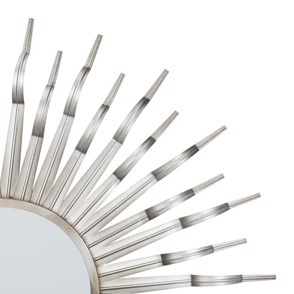 Naya Sunburst Mirror, Gunmetal. Picture 3