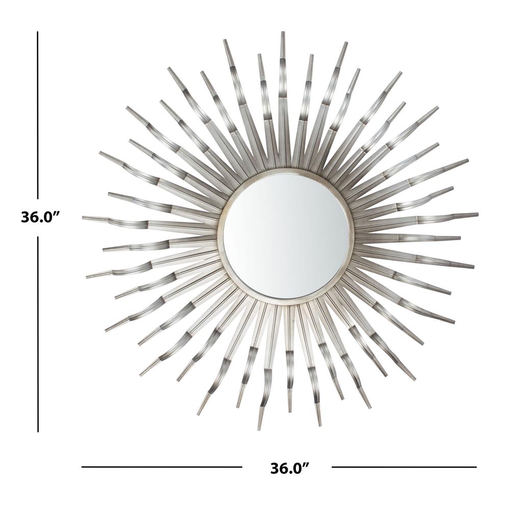 Naya Sunburst Mirror, Gunmetal. Picture 4
