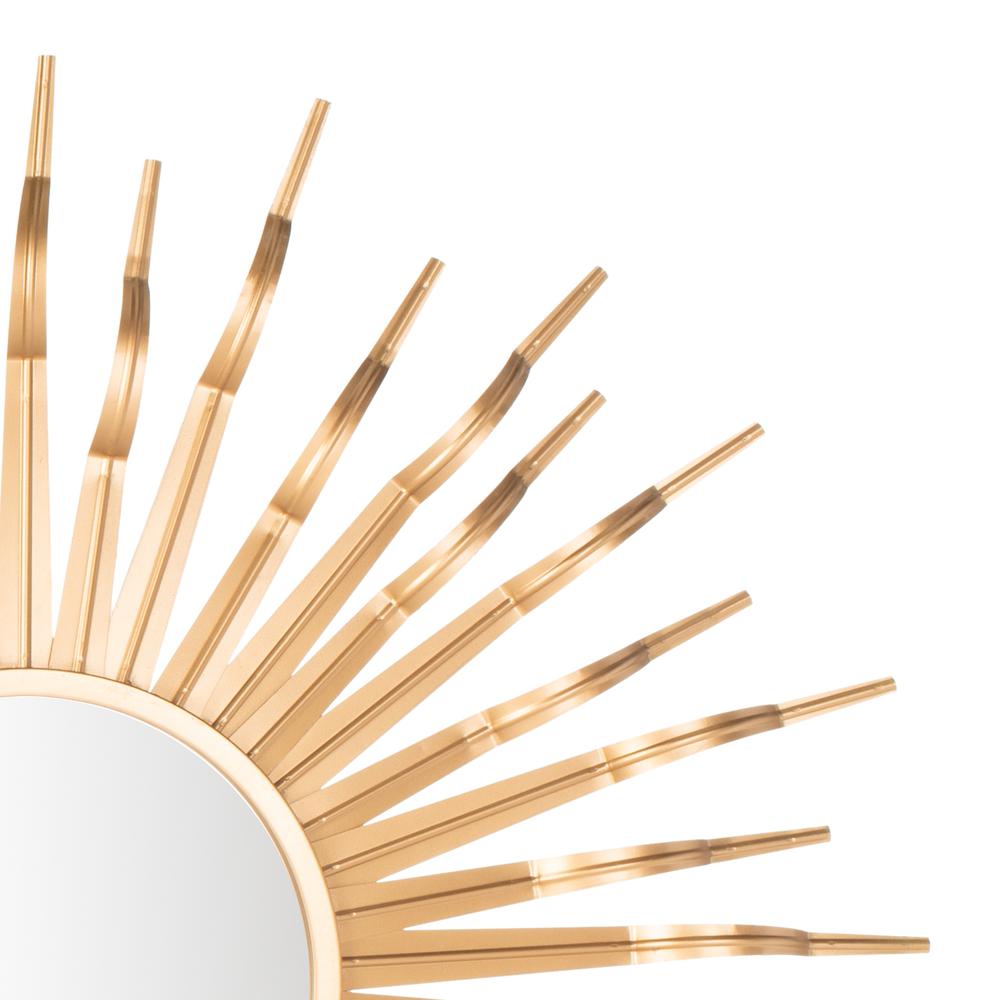 Naya Sunburst Mirror, Gold. Picture 3