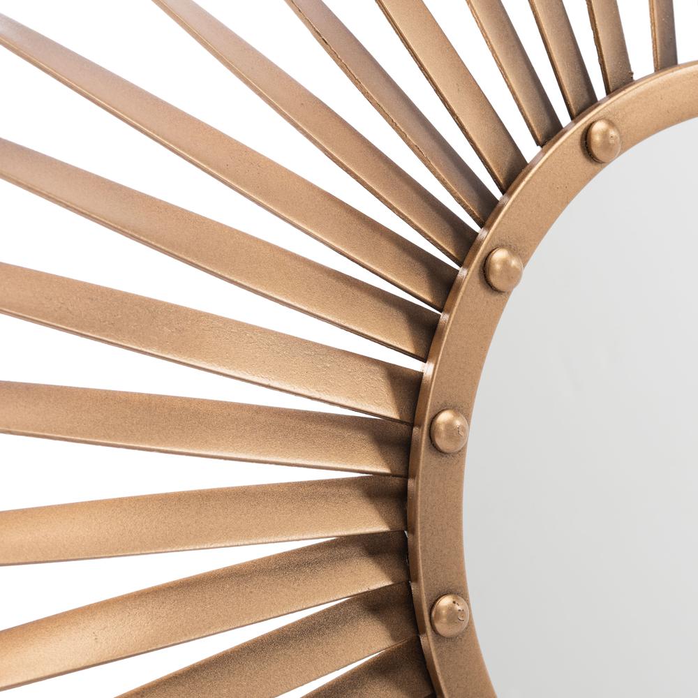 Lachlyn Sunburst Mirror, Gold. Picture 2