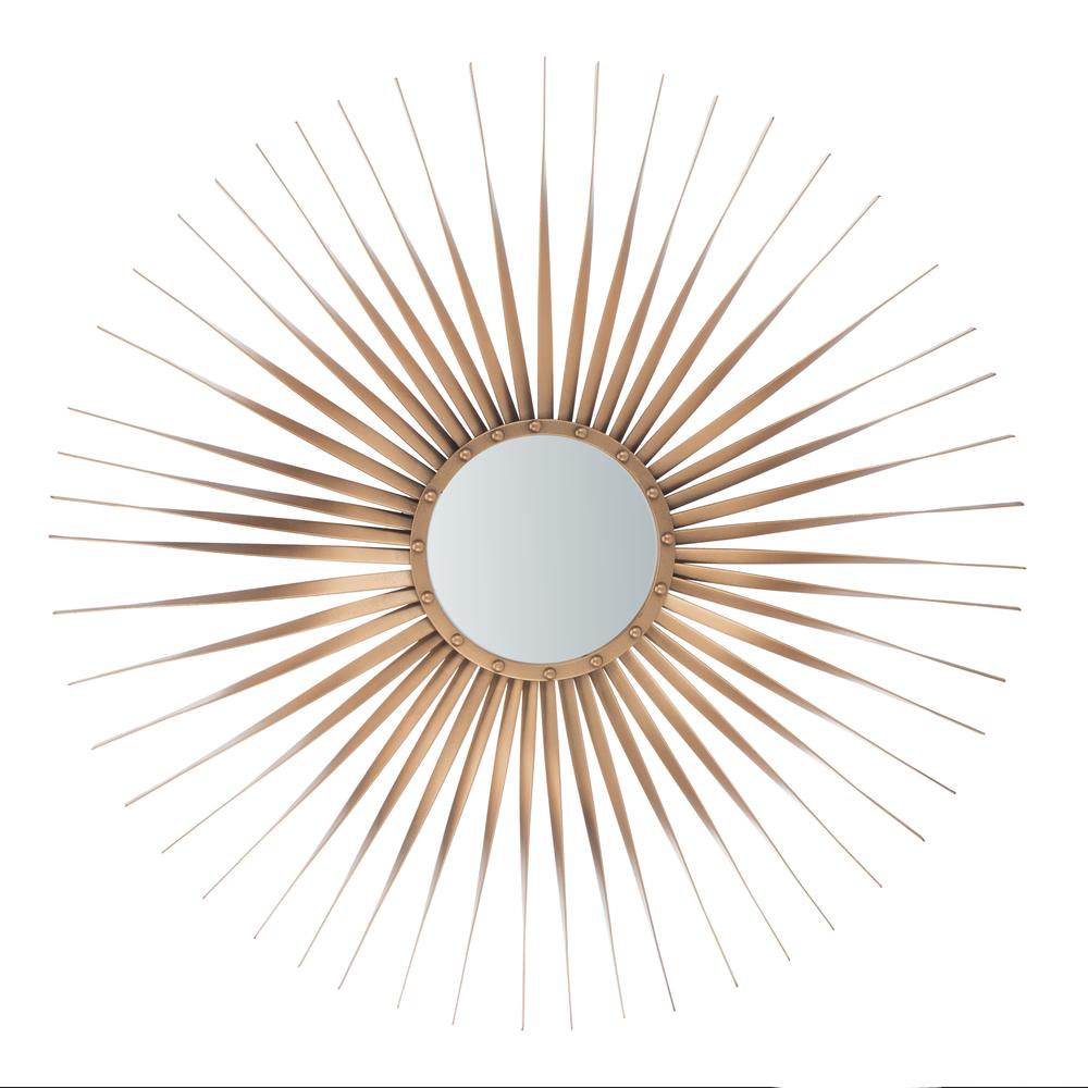 Lachlyn Sunburst Mirror, Gold. Picture 1
