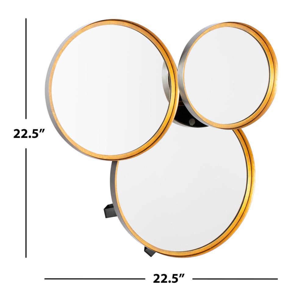 Loni Mirror, Gold Foil/Black. Picture 2