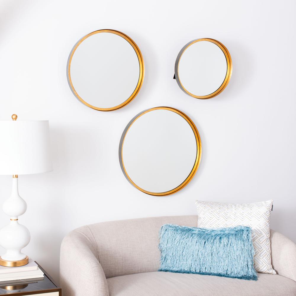 Loni Mirror, Gold Foil/Black. Picture 3
