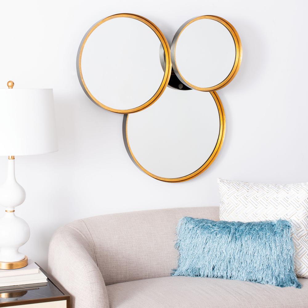 Loni Mirror, Gold Foil/Black. Picture 4