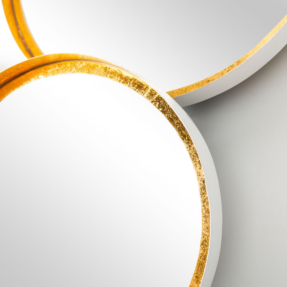 Loni Mirror, Gold Foil/White. Picture 3