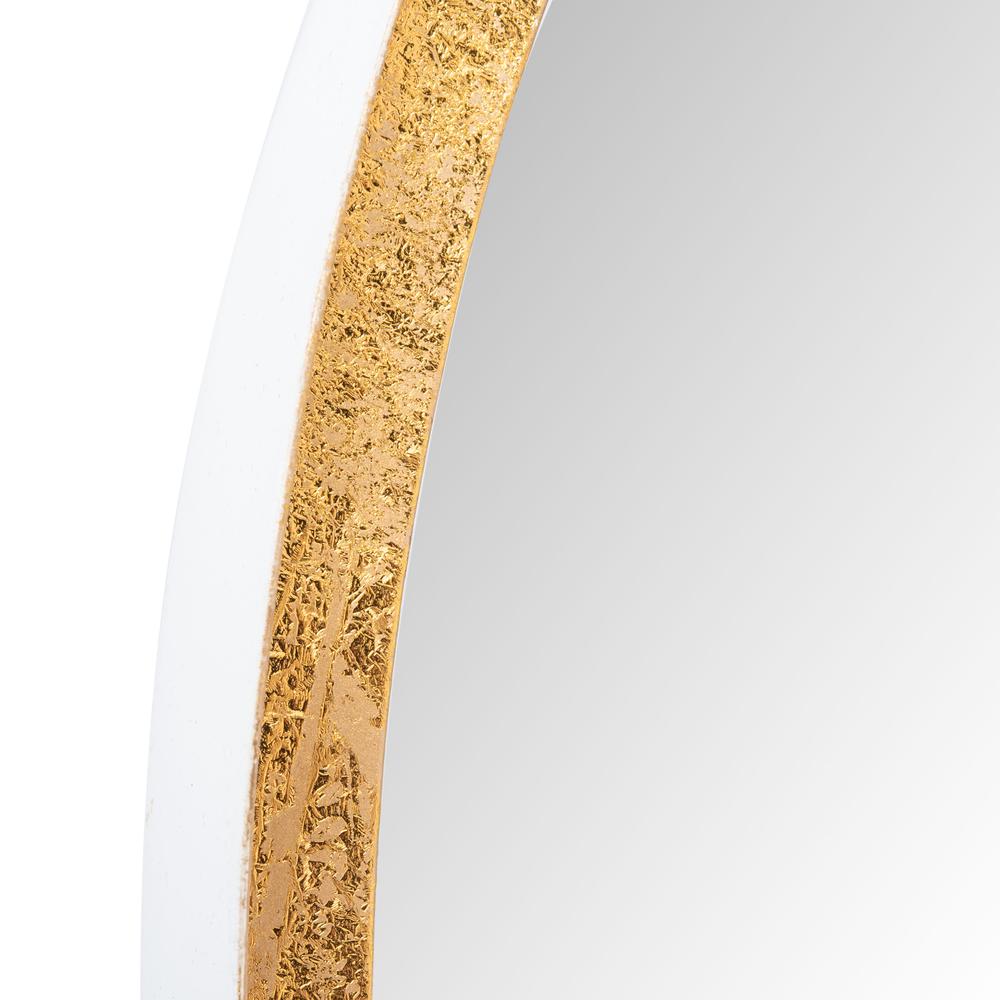 Loni Mirror, Gold Foil/White. Picture 6