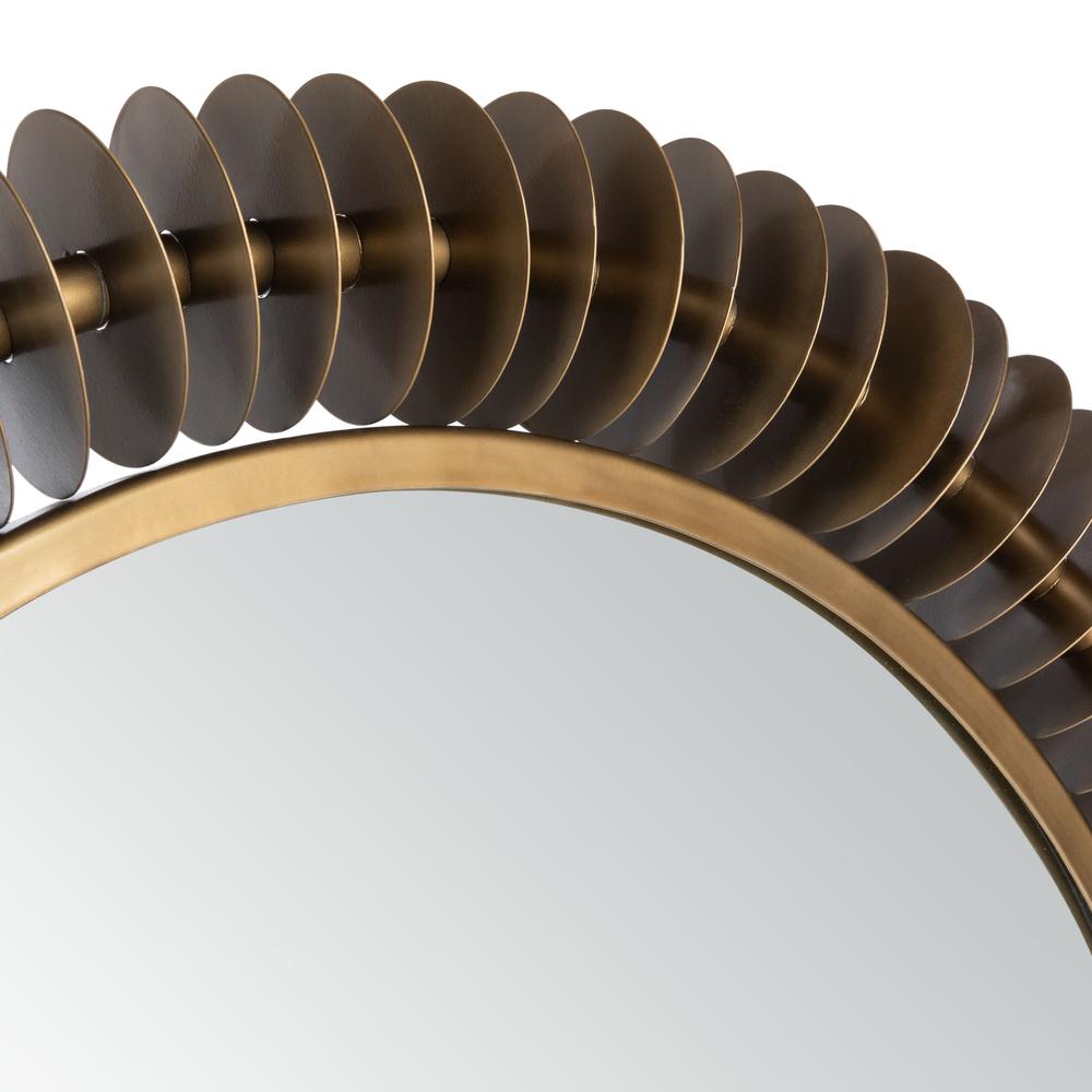 Storm Mirror, Brass Antique. Picture 3