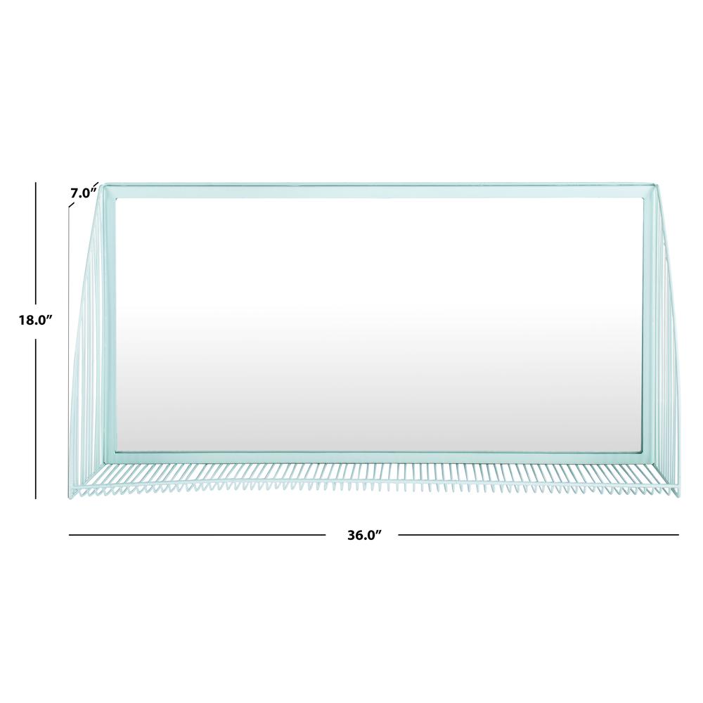 Henly Mirror, Teal. Picture 3