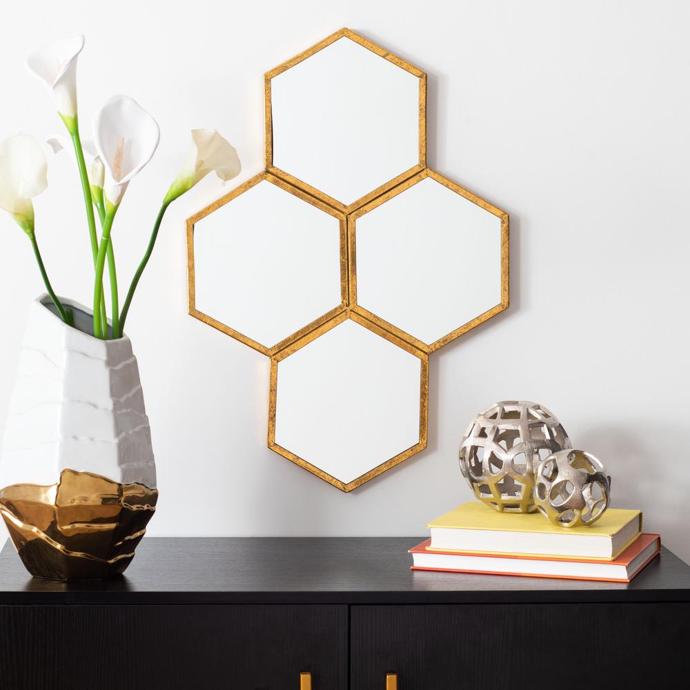 Galen Mirror, Gold Foil. Picture 3