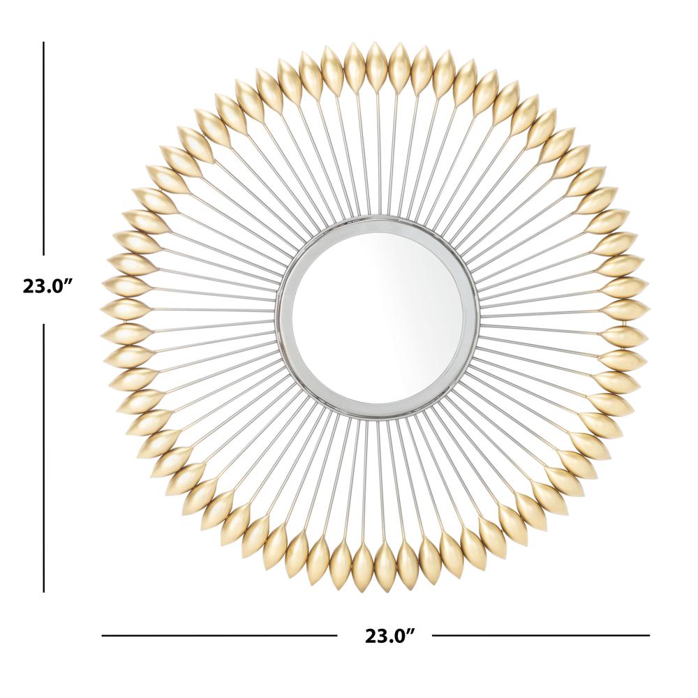 Rulan Mirror, Zinc/Gold. Picture 2