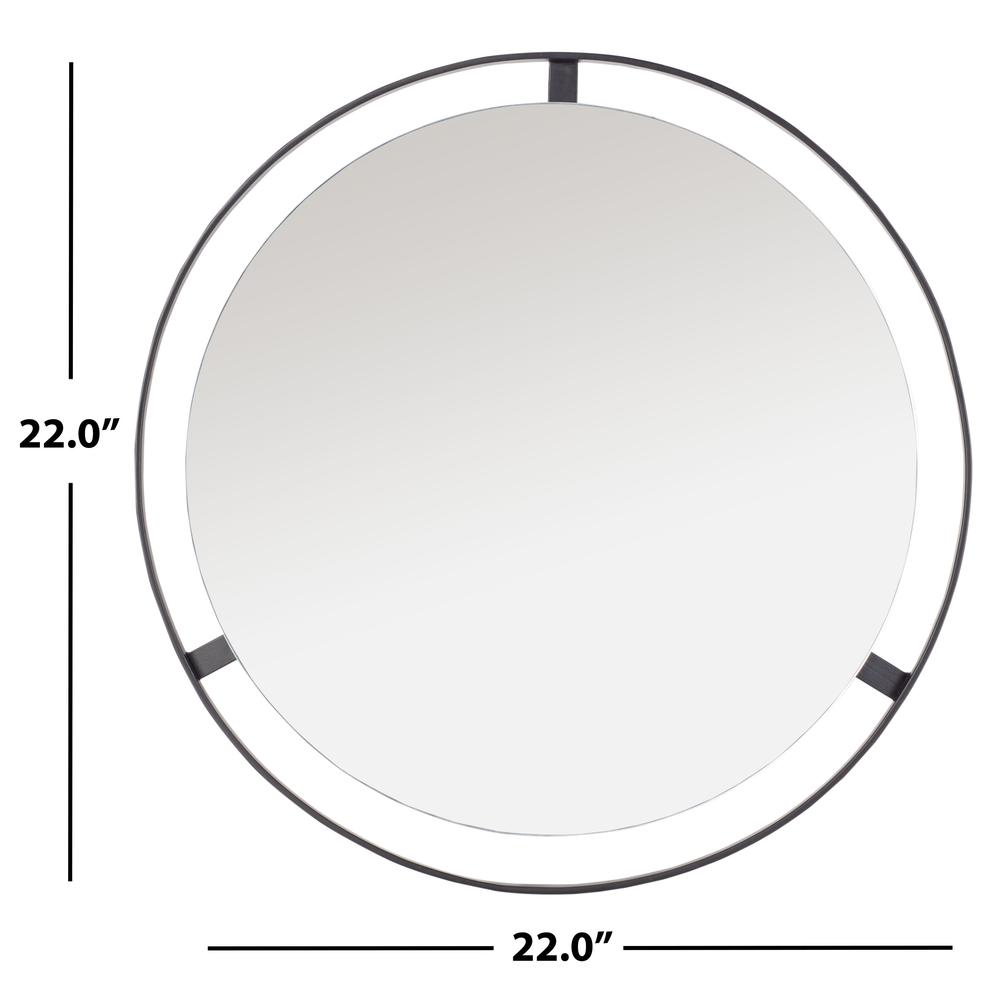 Radlin Mirror, Matte Black. Picture 3