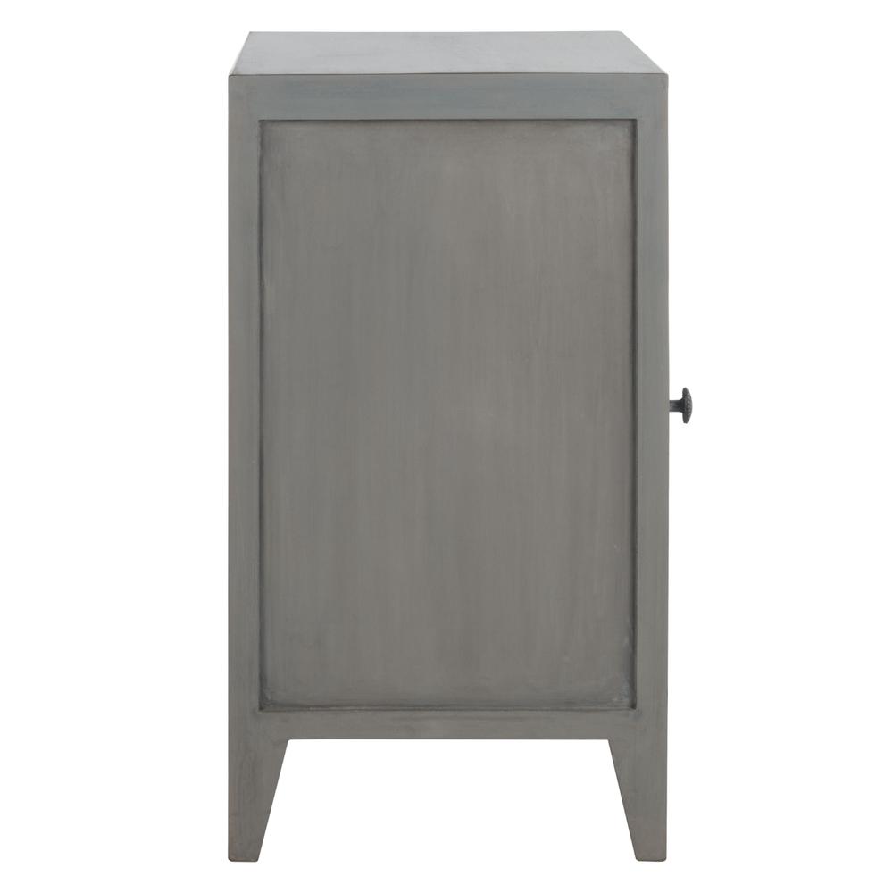 Thea 1 Door Carved Nightstand, Grey Walnut. Picture 12