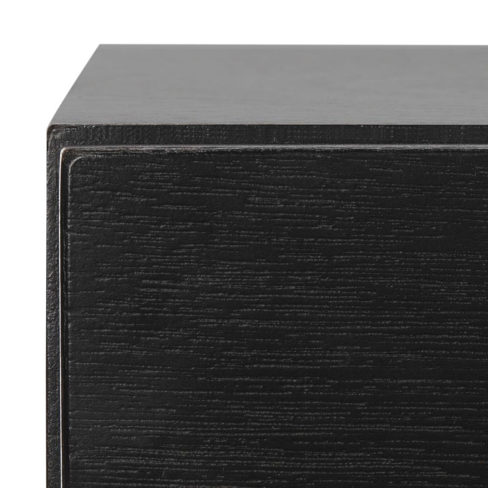 Sienne 2 Drawer Nightstand, Black. Picture 2