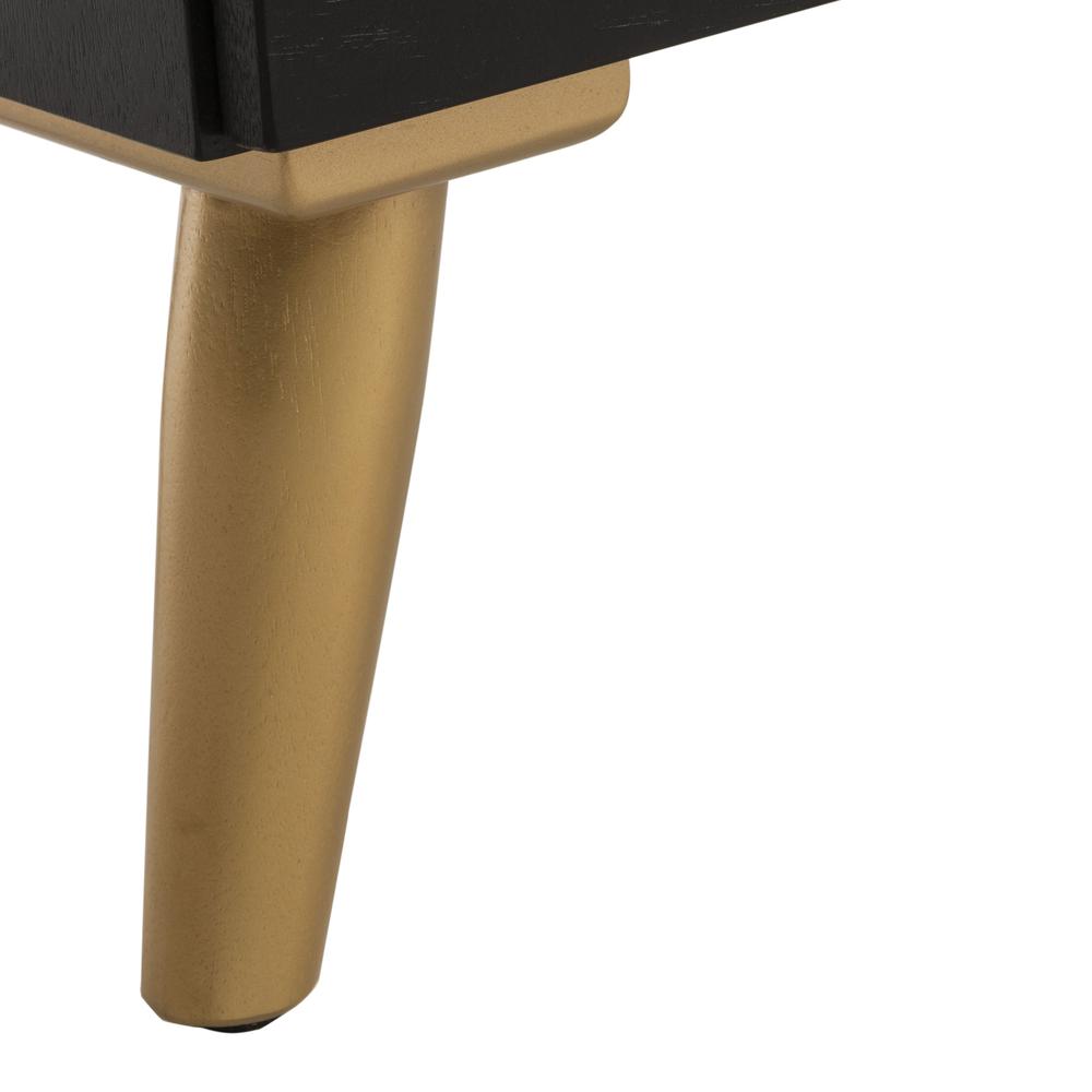 Sienne 2 Drawer Nightstand, Black. Picture 5